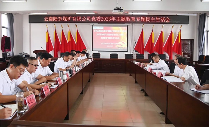 【主题教育】云煤（Ag亚洲集团）集团党委委员、纪委书记翁立志到陆东煤矿公司指导主题教育专题民主生涯会